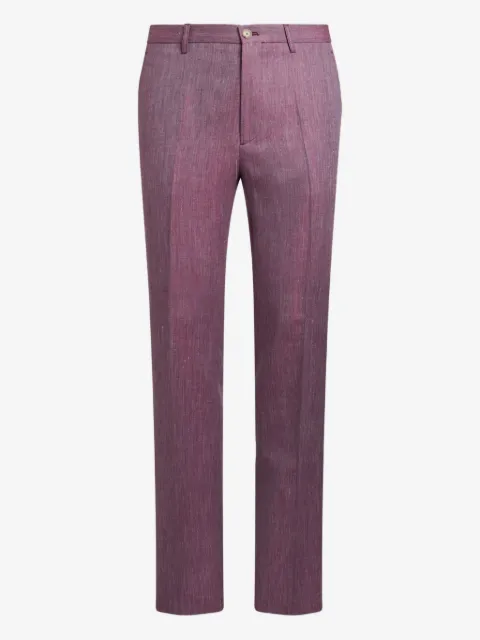 ETRO slub linen trousers