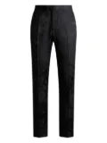 ETRO paisley-jacquard trousers - Black