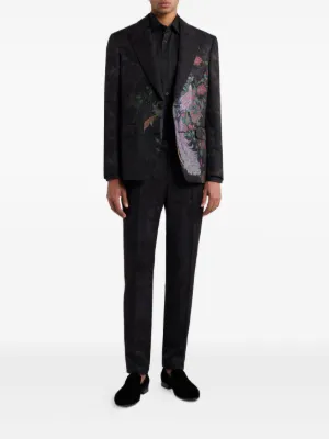ETRO シルクテーパードパンツ □ETRO□エトロ□メンズ□ プリント シルク パンツ □ パンツ