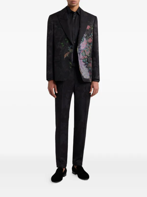 ETRO ペイズリージャカード パンツ | ブラック | FARFETCH JP