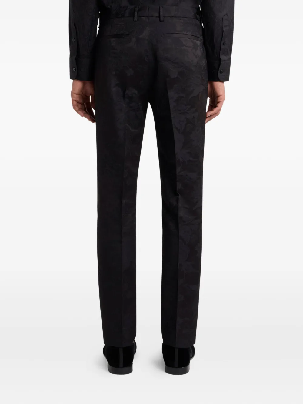 ETRO Pantalon met paisley-jacquard Zwart