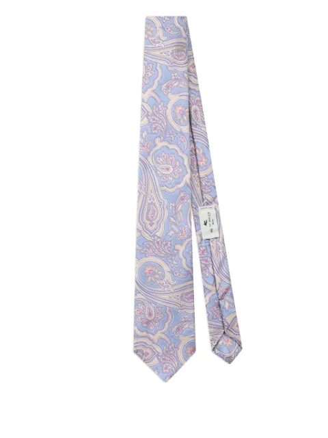 ETRO corbata con motivo de cachemira en jacquard