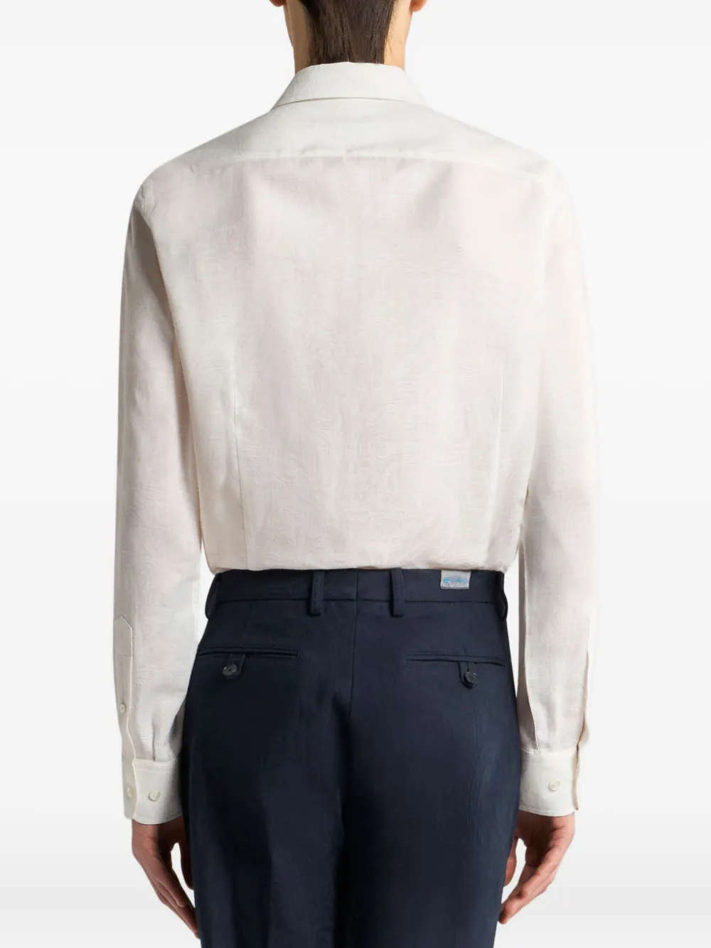 ETRO Overhemd met paisley-jacquard Wit
