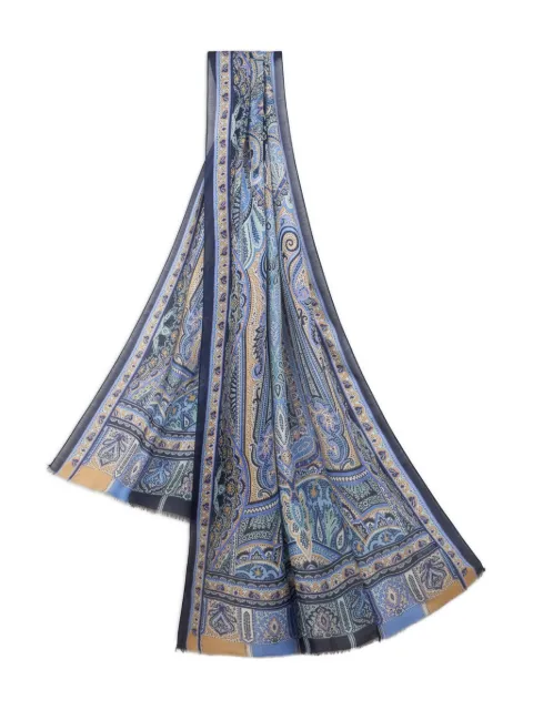 ETRO patterned cashmere scarf 