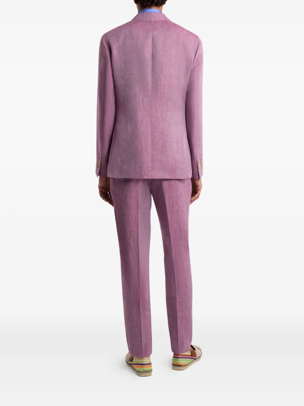ETRO Blazer met slub textuur Roze