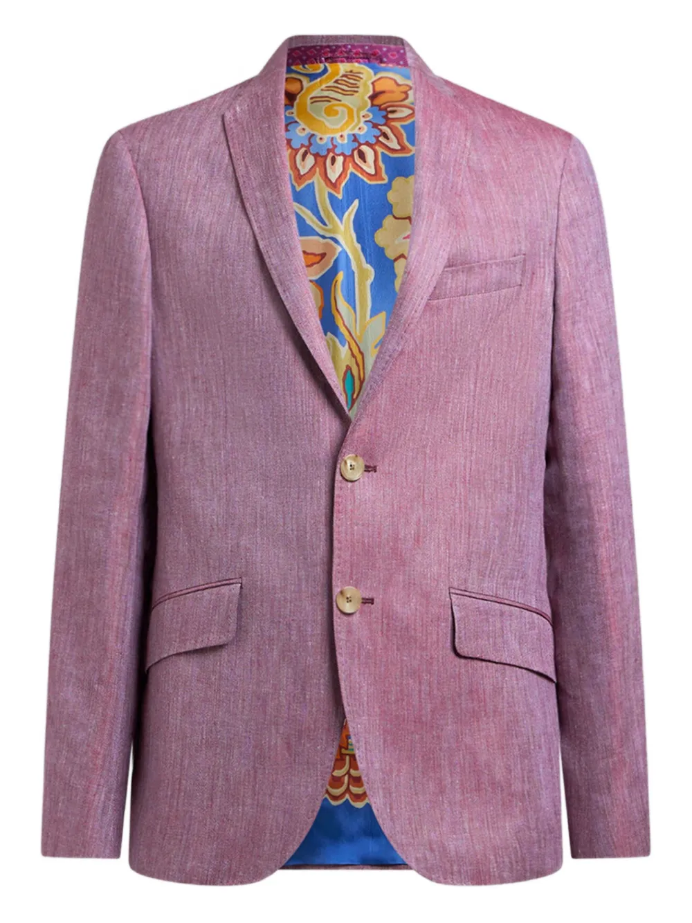 ETRO Blazer met slub textuur Roze