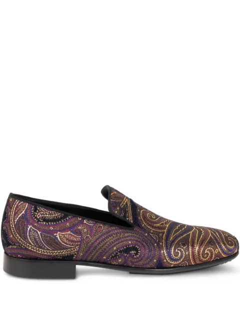 ETRO paisley-jacquard loafers