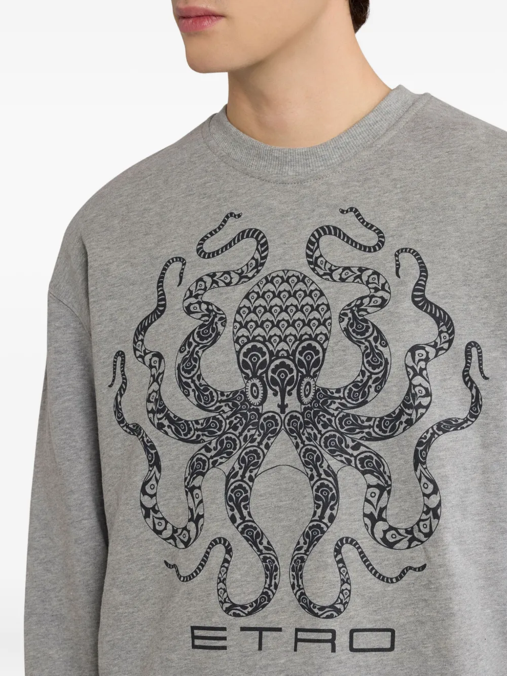 ETRO Sweater met logoprint Grijs