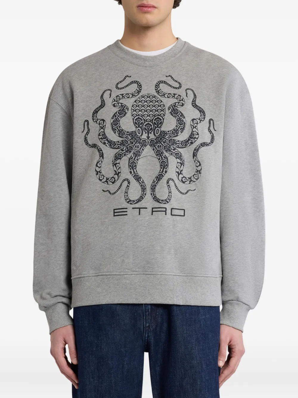 ETRO Sweater met logoprint Grijs