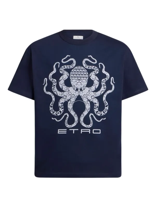 ETRO - ETRO Tシャツ ETRO ロゴ Tシャツ | ブルー | FARFETCH JP
