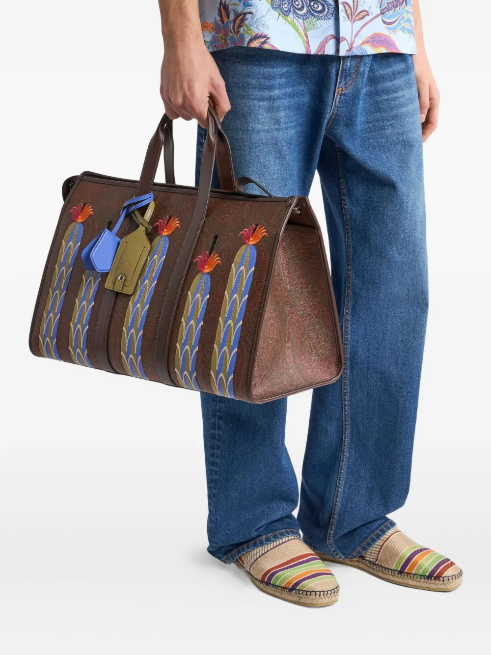 ETRO bolsa de viaje grande en colaboración con Agostino Iacurci | Image 2