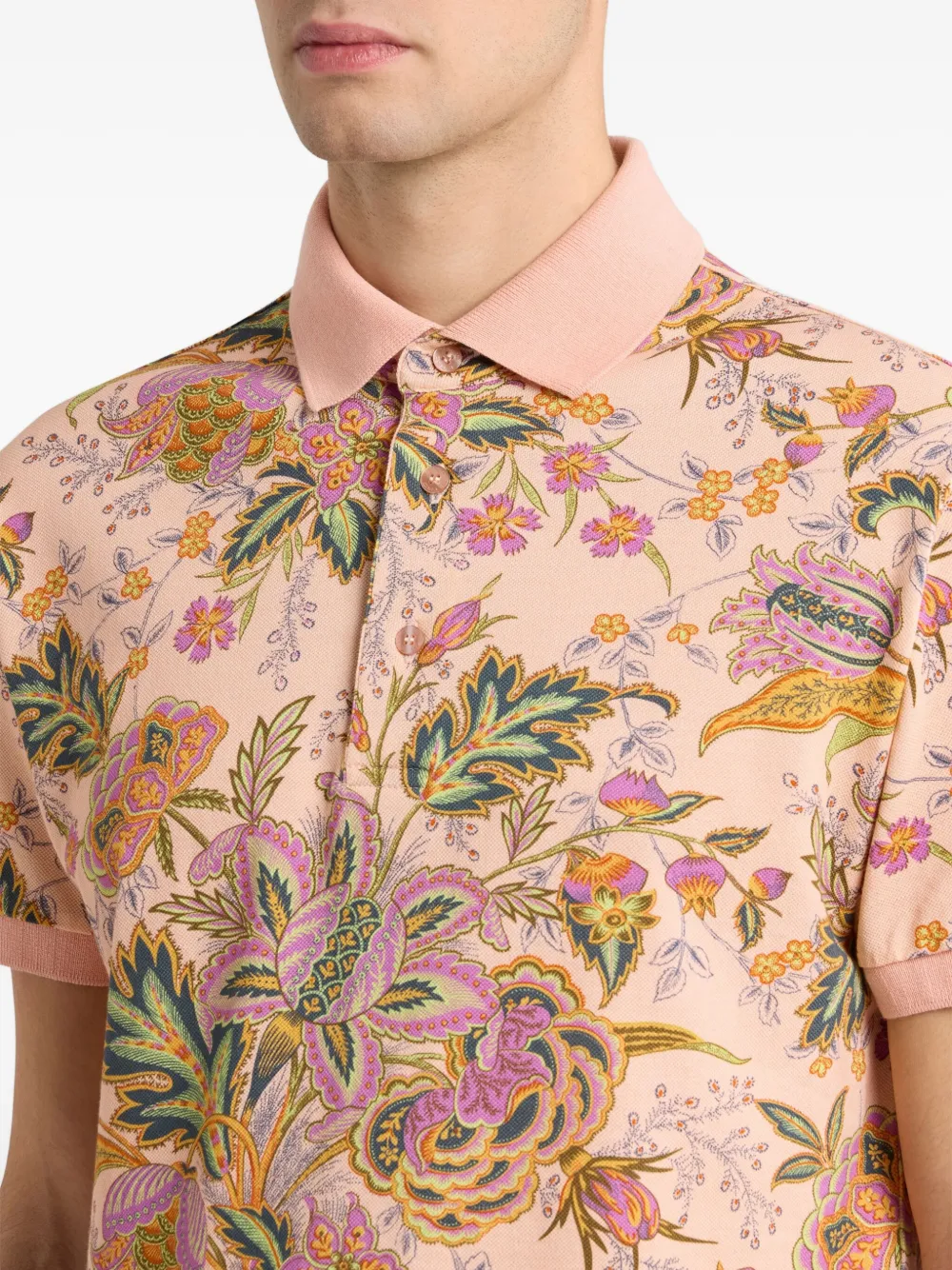ETRO Poloshirt met print Roze