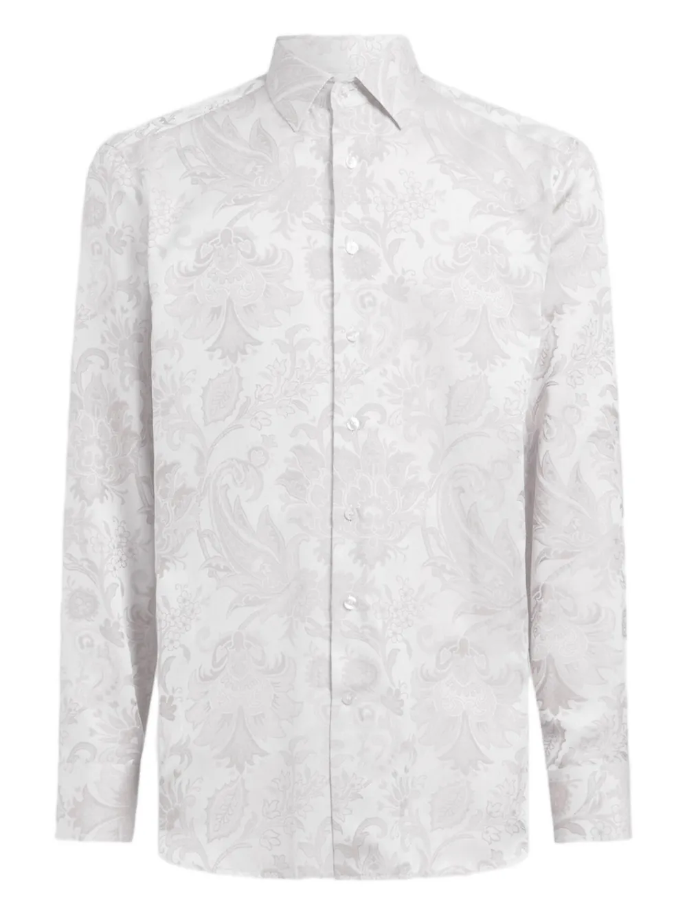 ETRO Overhemd met paisley-jacquard Wit