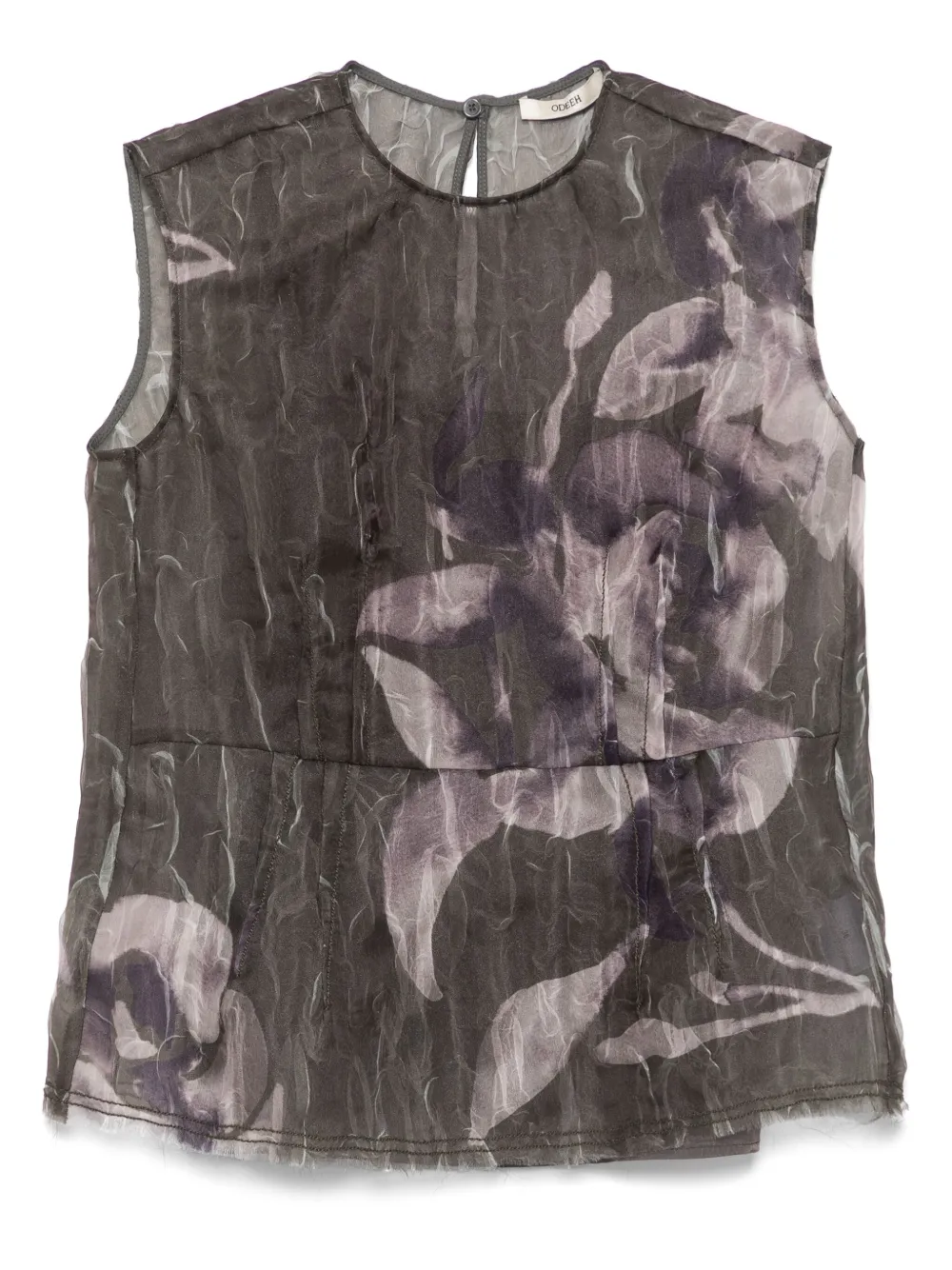 Odeeh top con estampado gráfico | verde | Image 1