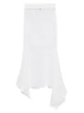 MSGM open-knit maxi skirt - White