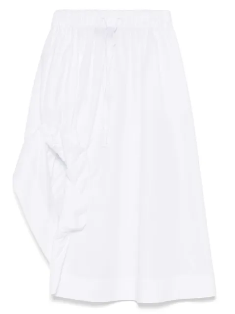 Simone Rocha gathered-slit midi skirt