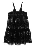 MAURIZIO MYKONOS corded-lace midi dress - Black