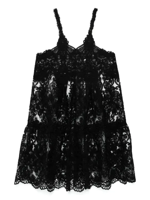 MAURIZIO MYKONOS vestido midi con encaje