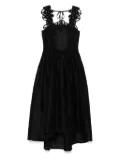 MAURIZIO MYKONOS lace-detail open-back maxi dress - Black