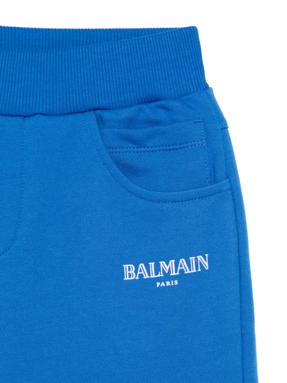 BALMAIN LOGO-PRINT SHORTS