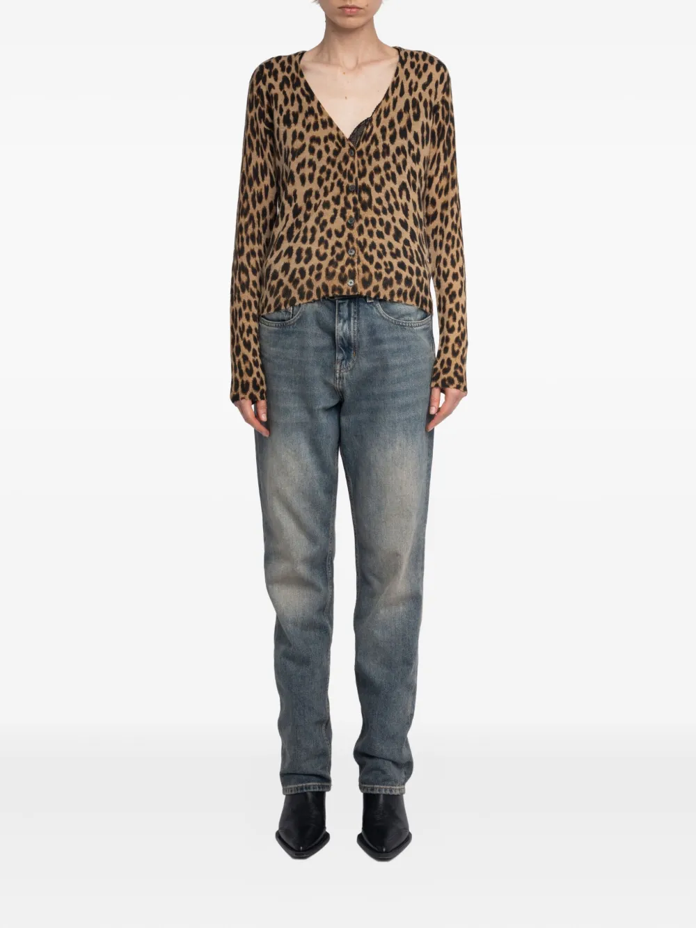 Zadig&Voltaire Manala leopard-print button cardigan | Cardigans | Image 2