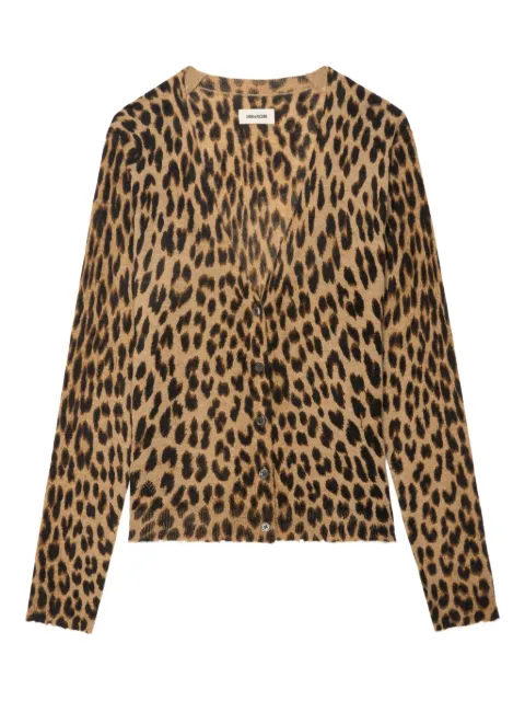 Zadig&Voltaire Manala leopard-print button cardigan