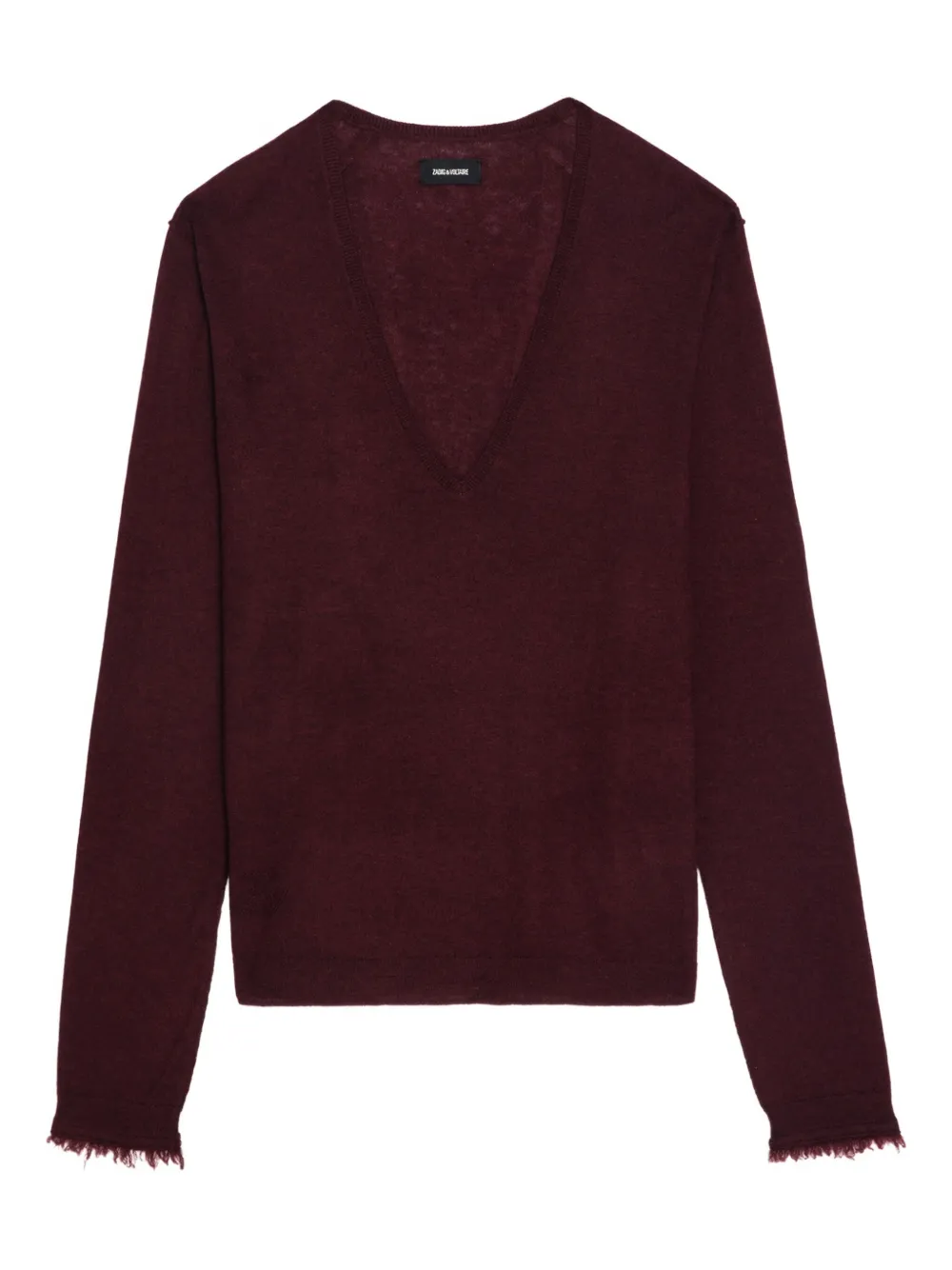 Zadig&Voltaire Rivy trui met V-hals en lange mouwen Rood
