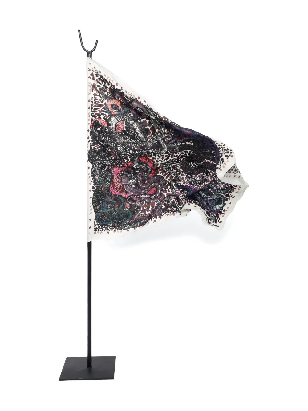 Zadig&Voltaire Debbie 85 Snakes sjaal Rood
