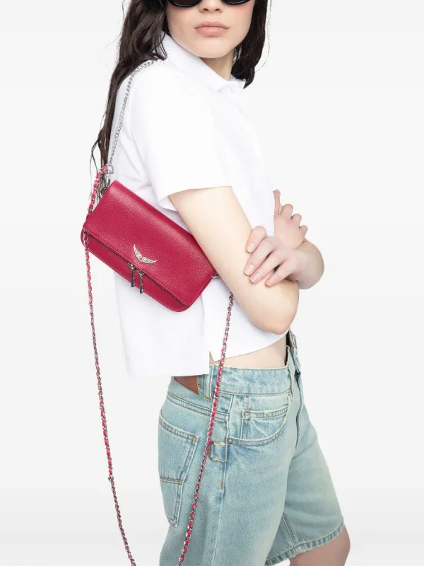 洋楽 K BANKS Zadig&Voltaire Clutch Rock Nano Punk | Preto | FARFETCH BR