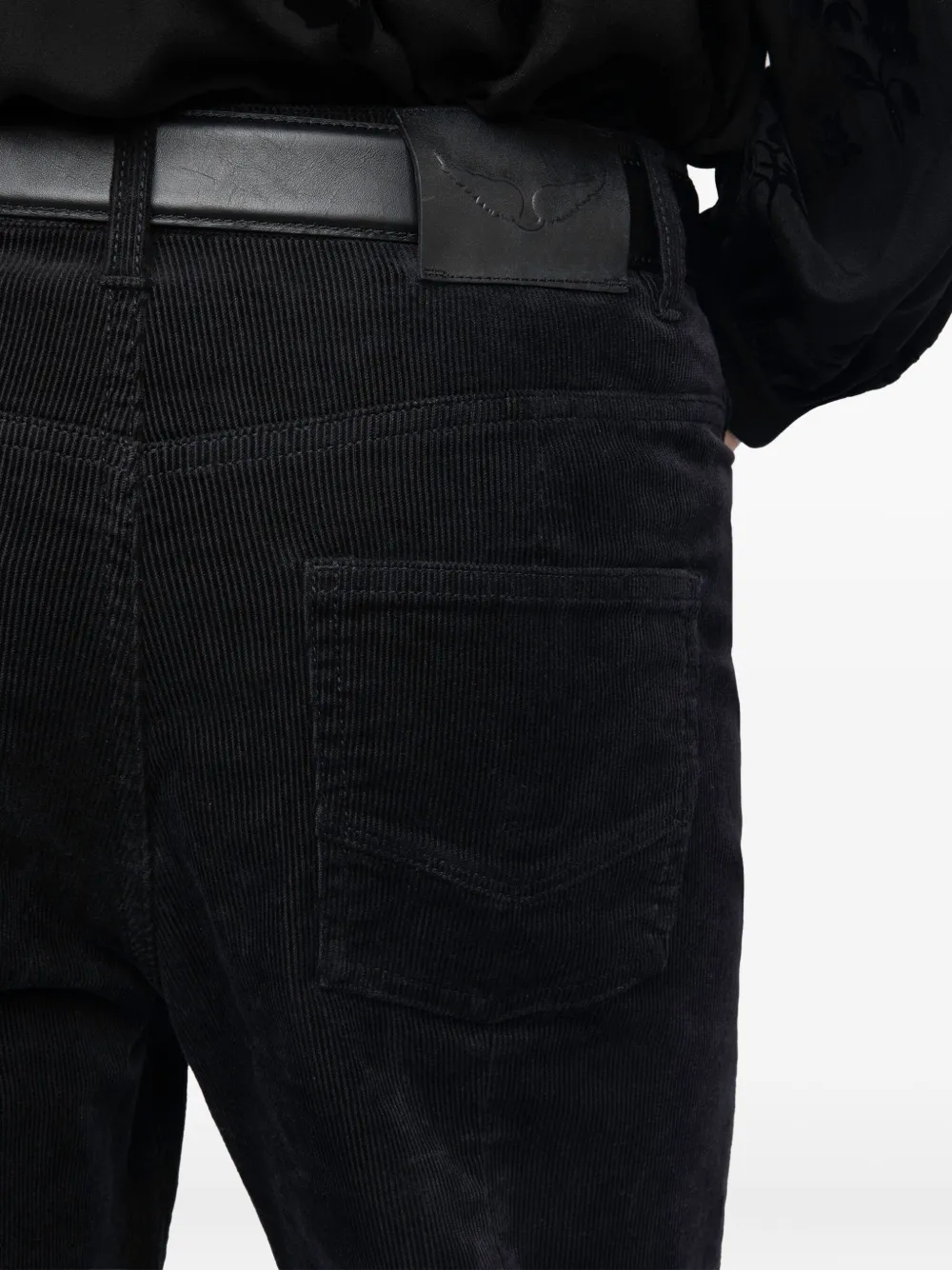Zadig&Voltaire Ribfluwelen broek Zwart