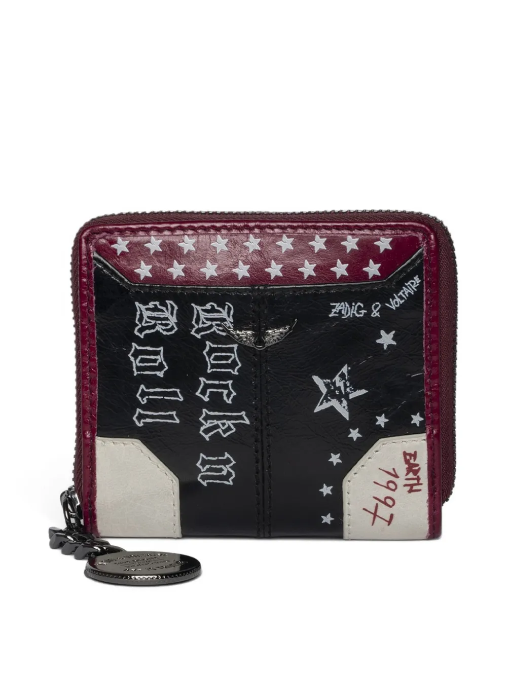 Zadig&Voltaire Sunny Mini Punk wallet Zwart
