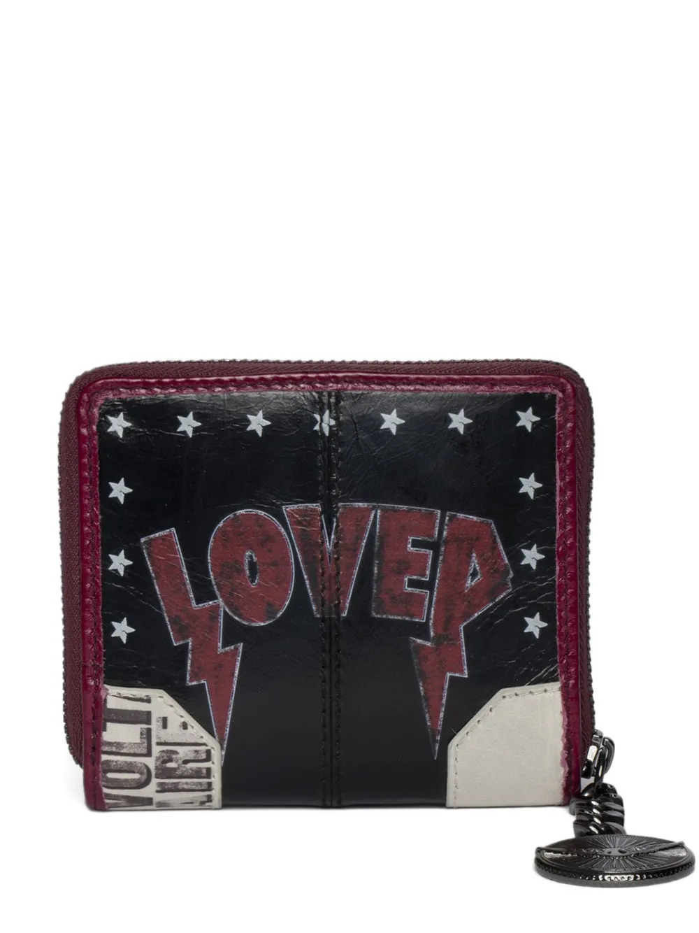 Zadig&Voltaire Sunny Mini Punk wallet Zwart