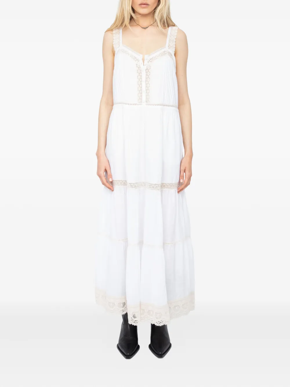 Zadig&Voltaire Relite maxi-jurk - Wit