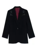 Zadig&Voltaire embroidered-detail blazer - Black