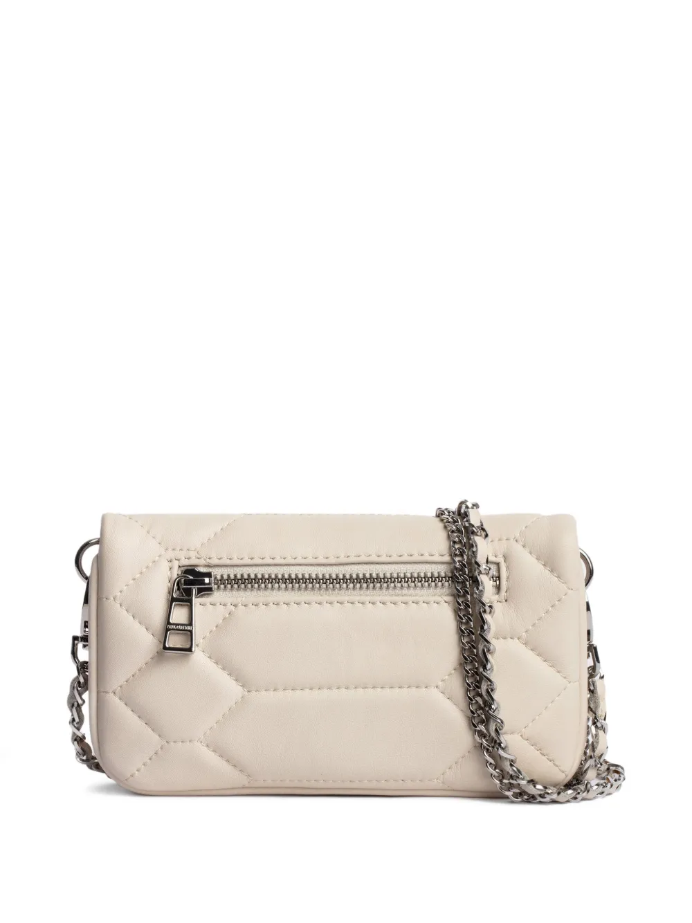 Zadig&Voltaire Rock Nano gewatteerde clutch Wit