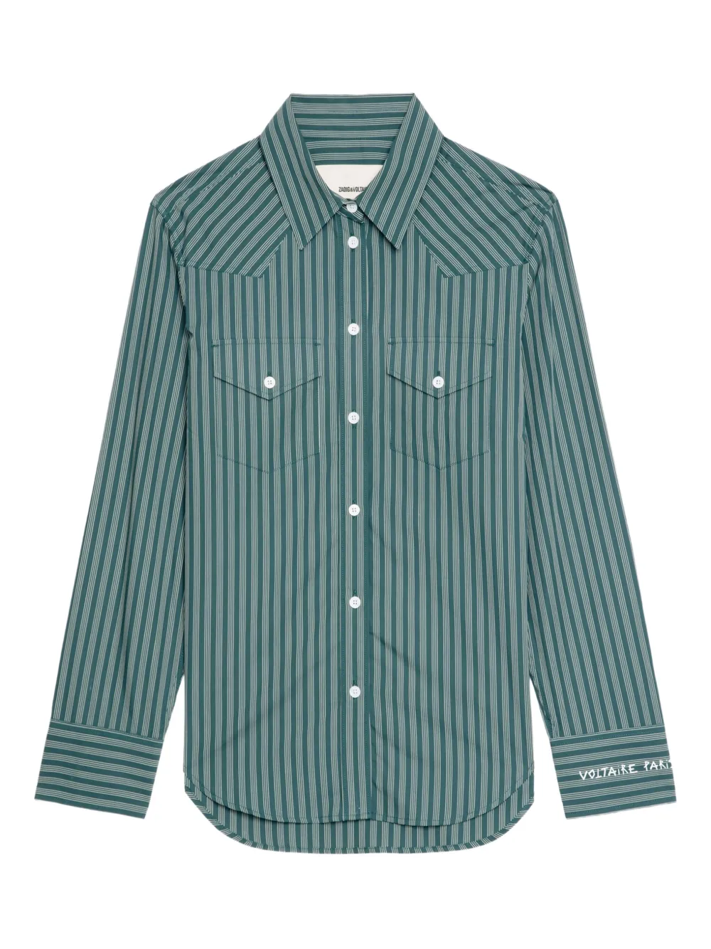 Zadig&Voltaire Gestreept blouse Groen
