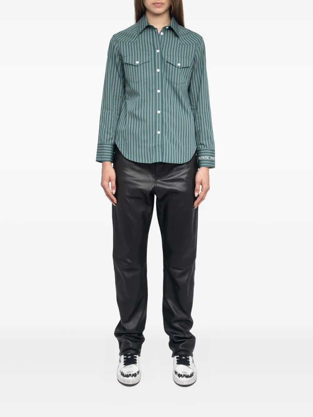 Zadig&Voltaire Gestreept blouse Groen