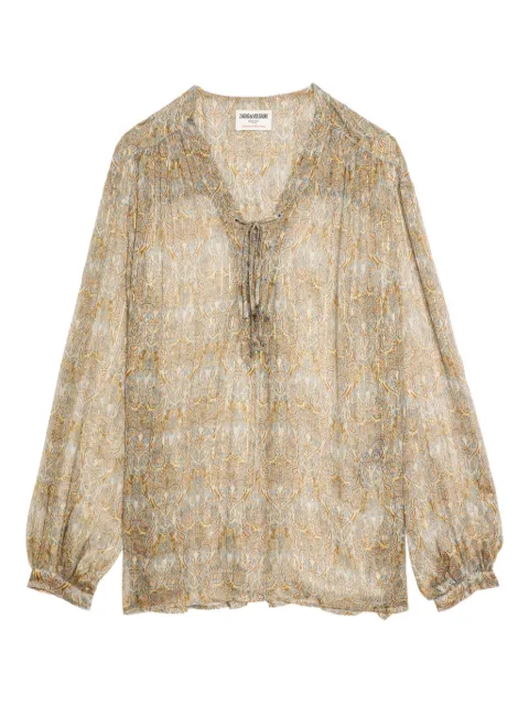 Zadig&Voltaire Tamela lace-up blouse