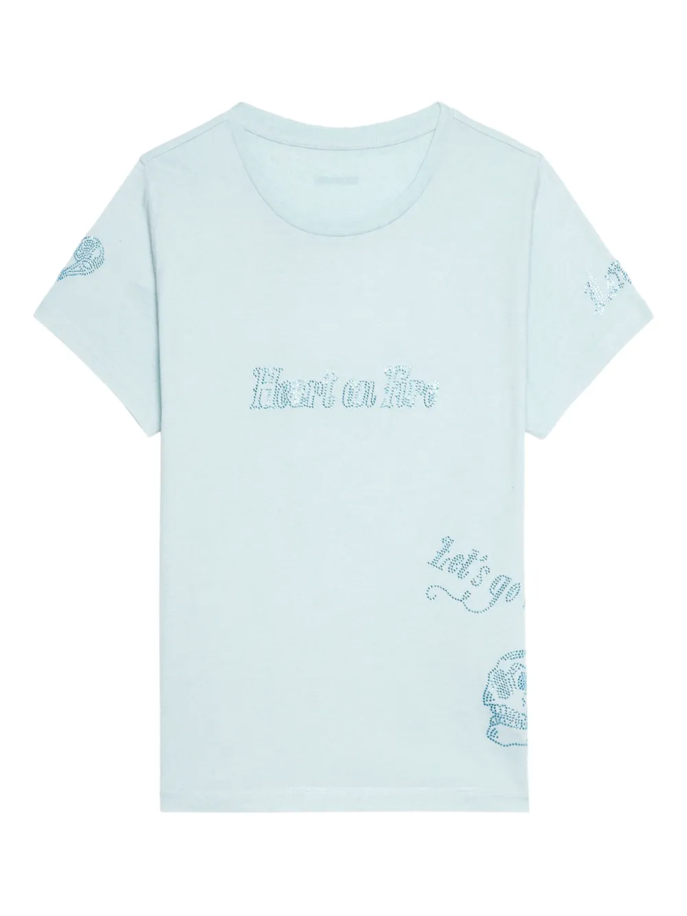 Zadig&Voltaire Alys crystal-embellished T-shirt Blauw