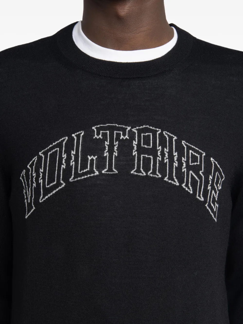 Zadig&Voltaire Wollen trui met logo Zwart