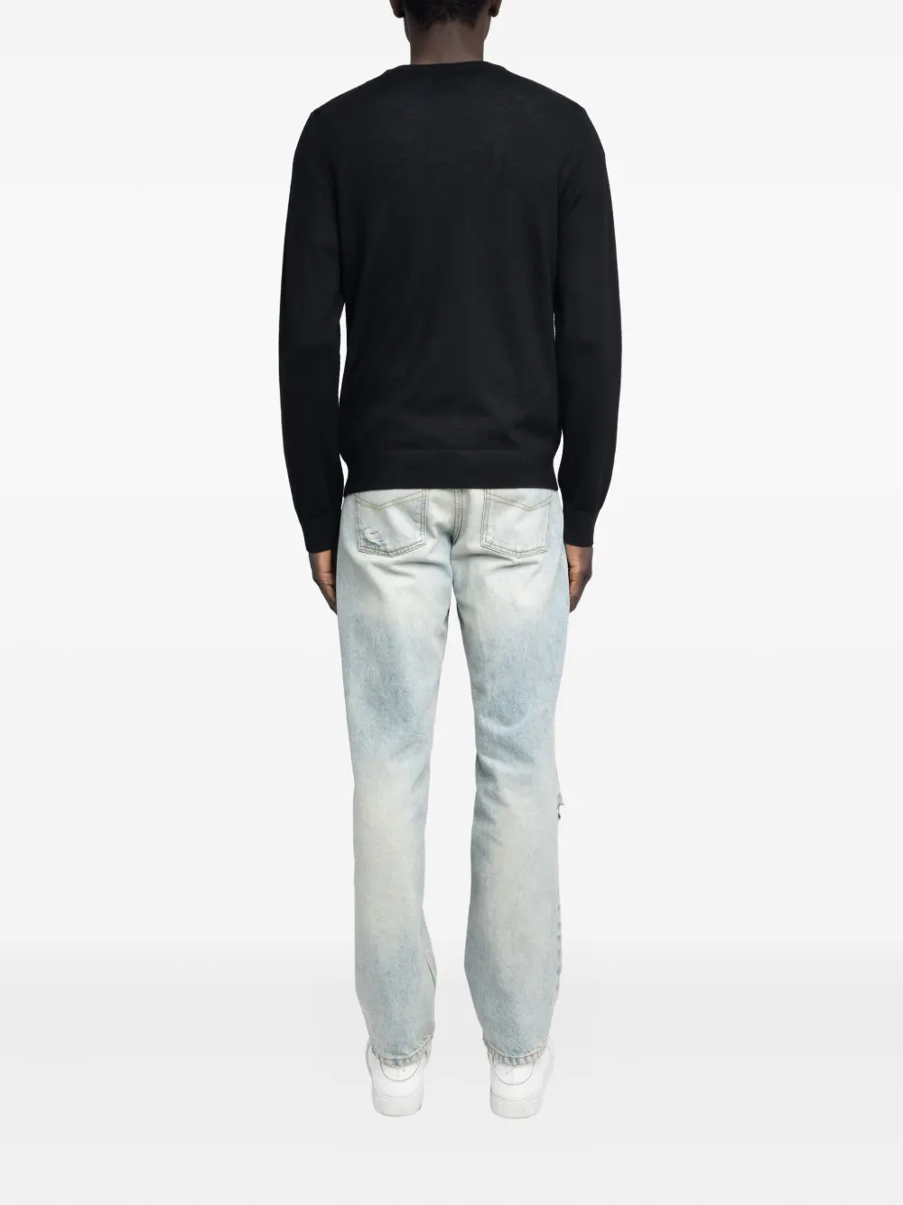 Zadig&Voltaire Wollen trui met logo Zwart