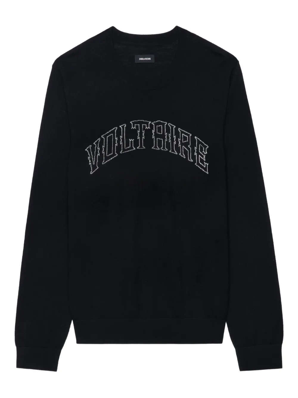 Zadig&Voltaire Wollen trui met logo Zwart