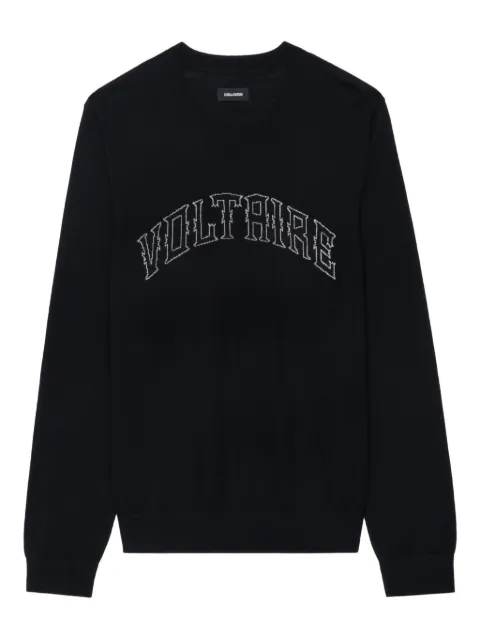 Zadig&Voltaire Suéter de lã com logo