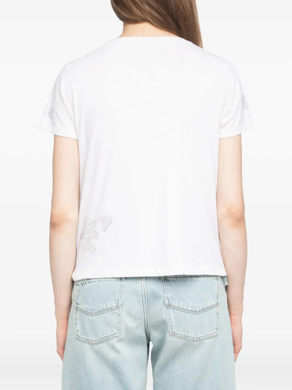 Zadig&Voltaire Alys rhinestone-embellished T-shirt Wit