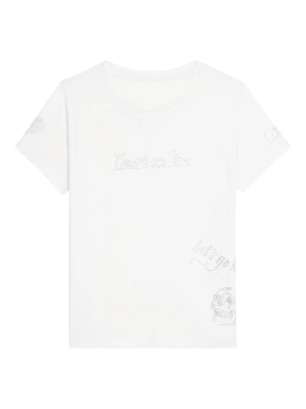 Zadig&Voltaire Alys rhinestone-embellished T-shirt Wit