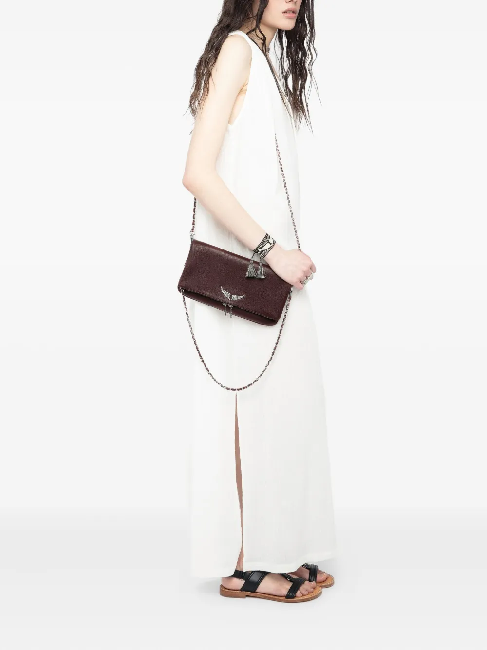 Zadig&Voltaire Rock clutch bag - Bruin