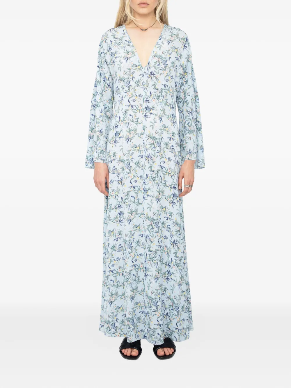 Zadig&Voltaire Rasato maxi dress - Blauw