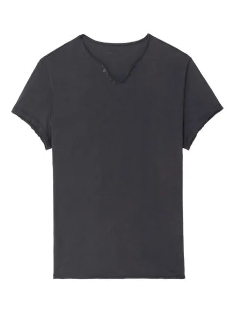 Zadig&Voltaire Tunisien Monastir button-fastening graphic-print T-shirt