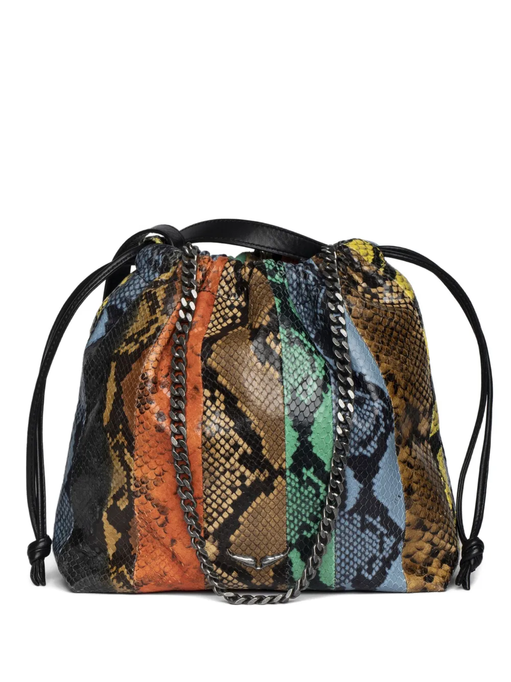 Zadig&Voltaire Rock Today bucket-tas met pythonprint Bruin