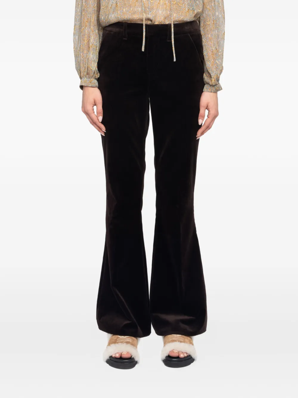 Zadig&Voltaire Fluwelen broek Bruin